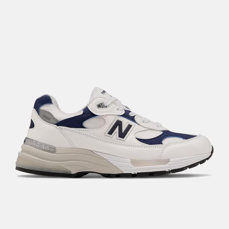 纽百伦newbalance美版992系列简约透气运动休闲跑步鞋美国男whitewith