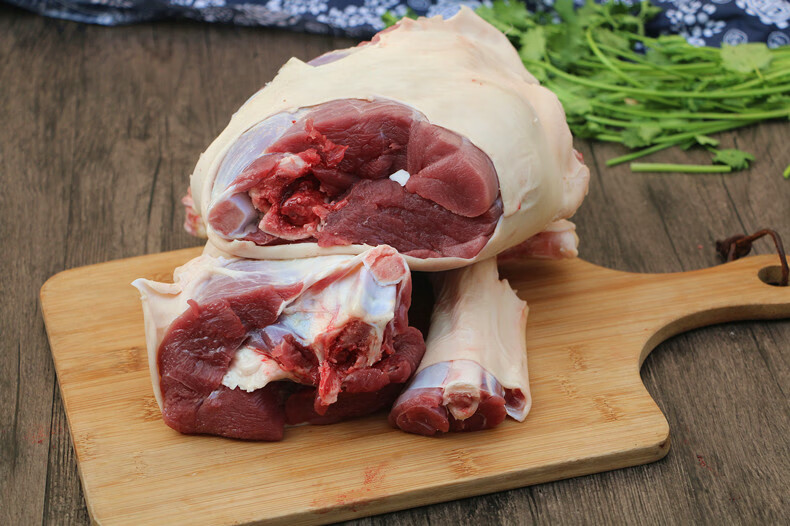 带皮羊腿3000g整条羊腿6斤切块发货放养农家小山羊新鲜生羊肉