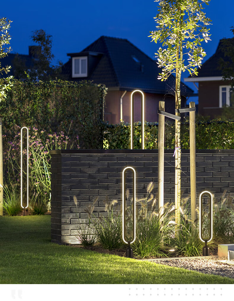 均亿 太阳能灯户外庭院草坪插地灯灯防水室外简约景观花园灯 砂黑-600