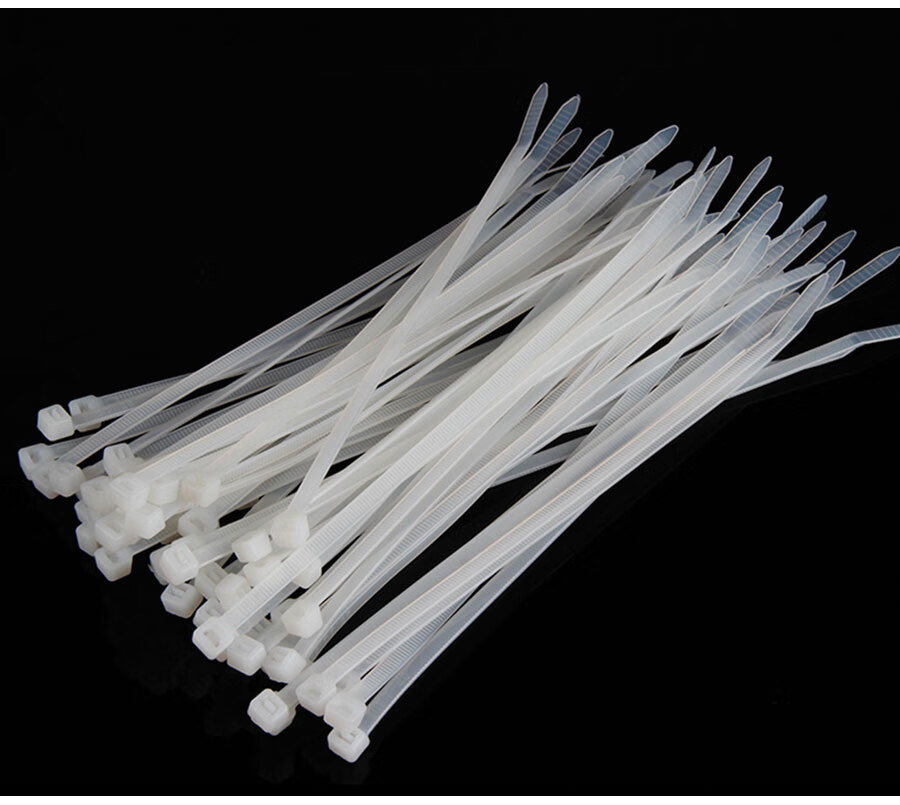 施兹坦 尼龙扎带100条包固定塑料扎线带捆绑扎带 黑色 国标5*400(100