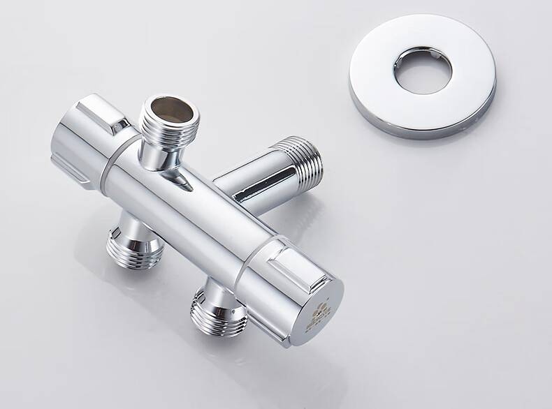 一进三出四通角阀多用双控一分三多功能洗碗机洗衣机水龙头1013b2个卡