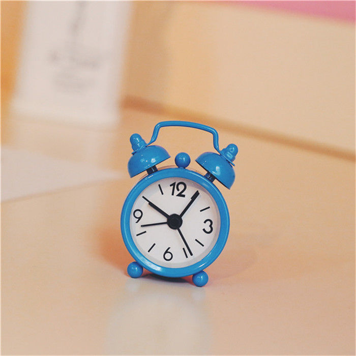 达芙琳卡通迷你口袋小闹钟时钟1寸宿舍闹钟卧室床头儿童小朋友闹钟