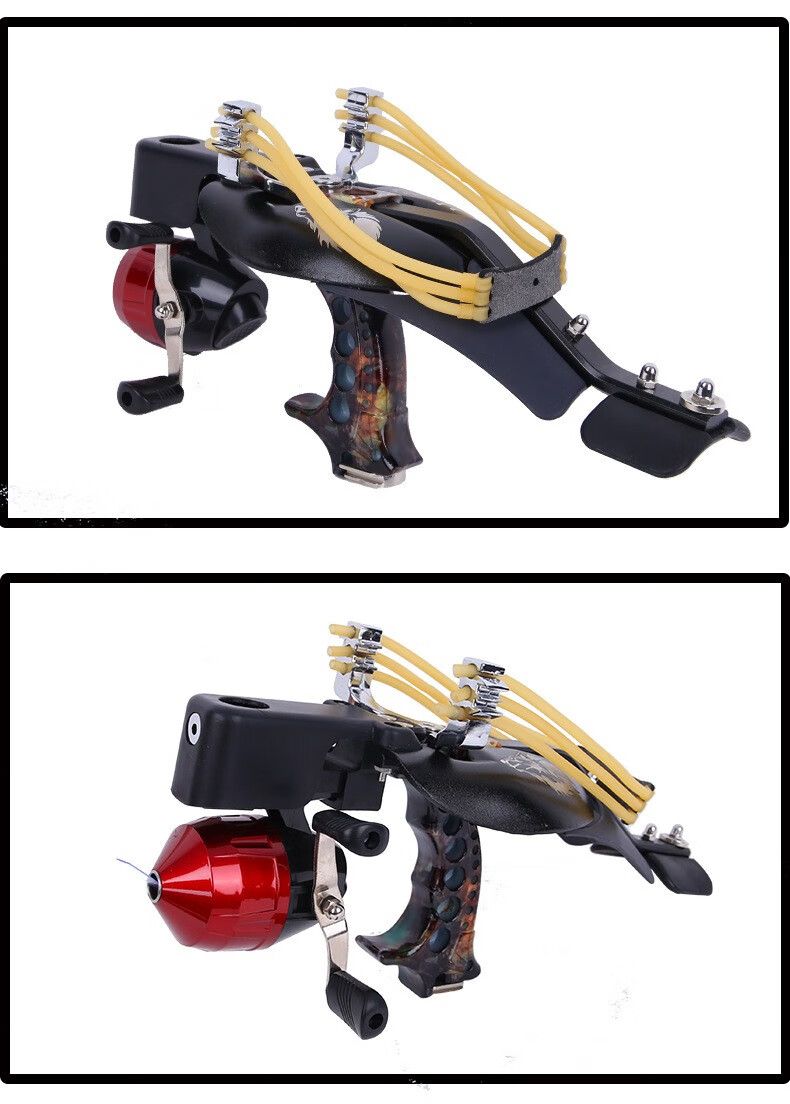 射钓鱼器神器 战狼弹弓 打鱼渔轮弓鱼抢 户外 带红外线激光瞄精准