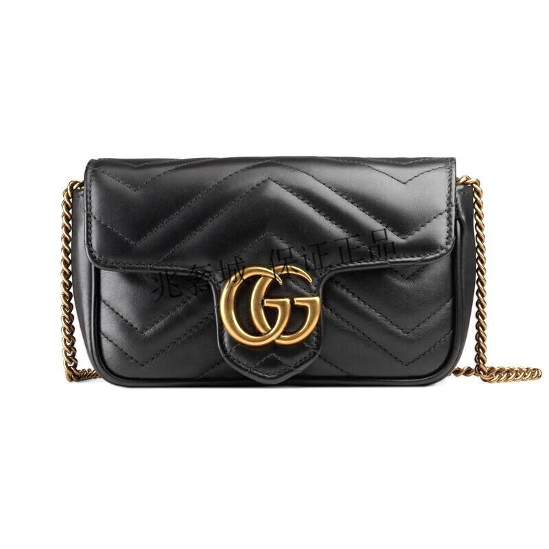 【先鉴别 后发货】古驰gucci女包gg女士绗线包marmont系列中号牛皮