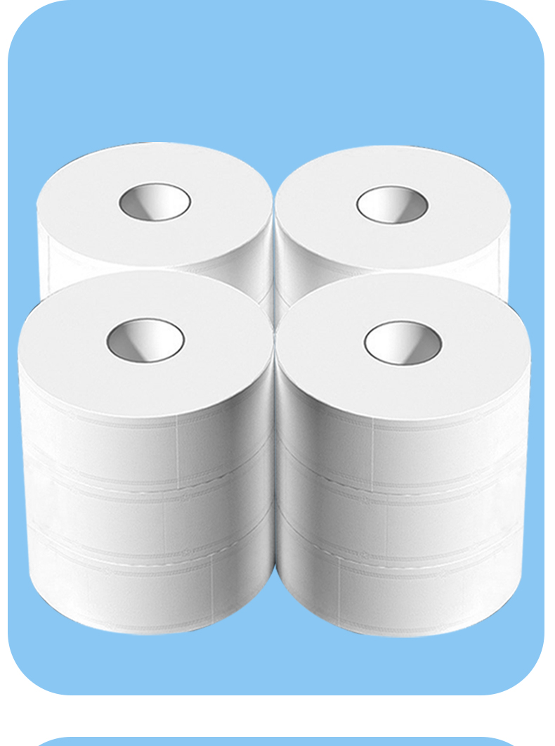 花麦大卷纸厕所卫生纸700克12卷商用大盘纸酒店公司专用卷筒纸卫生间