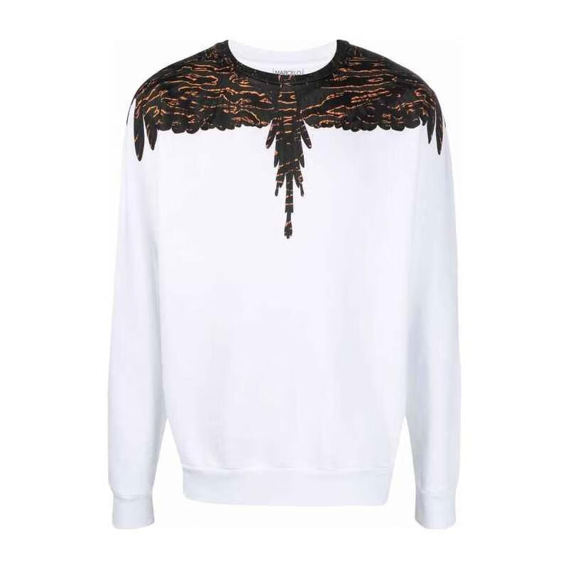 马克布隆marceloburlon毛衣男士奢侈品翅膀印花工艺卫衣0156l