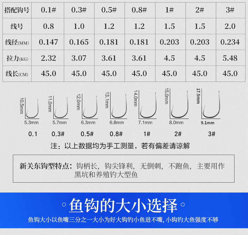 魚鉤綁好子線雙鉤成品套裝釣魚袖鉤全套伊勢尼伊豆金袖漁具鯽魚鉤金袖