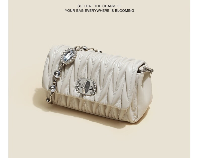 劳斯尼亚(rollsnea)品牌奢侈品女士包包女包牛皮包链条斜挎单肩包女