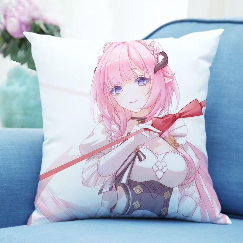 崩坏3抱枕爱莉希雅 人之律者爱莉希雅抱枕崩坏三周边方形靠枕双面高清