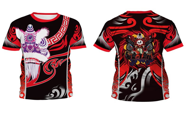 醒狮衣服舞狮服装舞狮团队队服舞龙服装长短醒狮服狮子衣服 脚套(10件