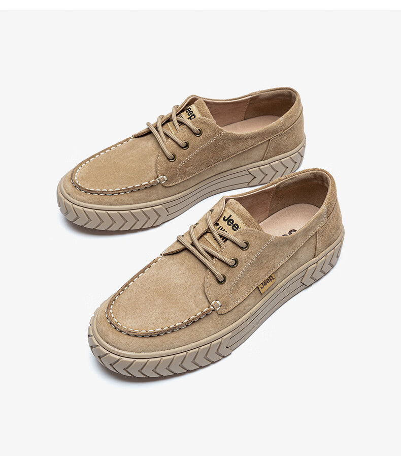 jeep吉普女鞋新款百搭真皮板鞋女士休闲鞋女韩版舒ulzzang单鞋女浅