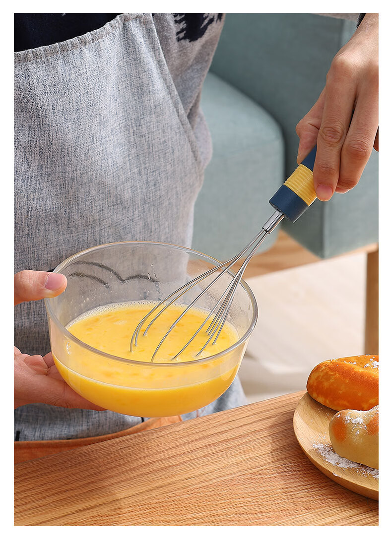 不锈钢打蛋器手动小型打蛋棒奶油打发搅拌家用烘焙工具蛋清分离器分蛋