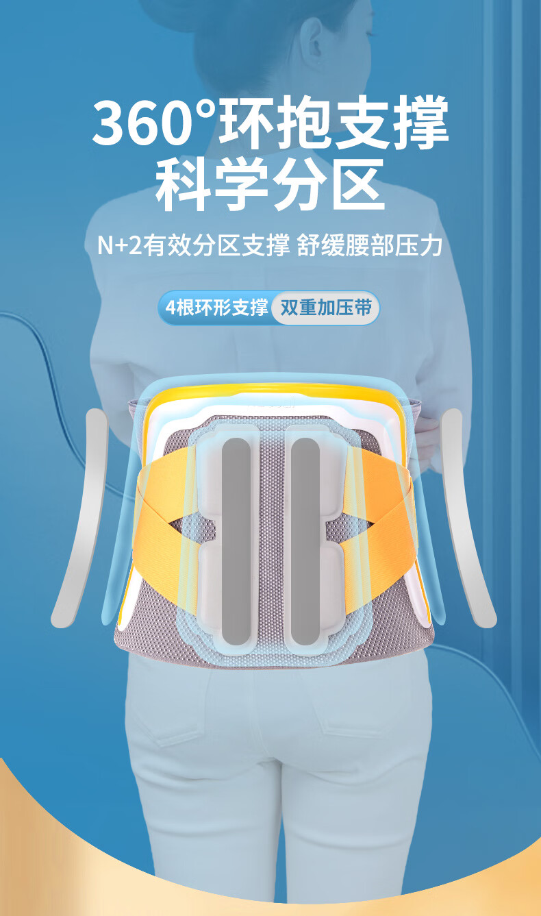 诺泰护腰带腰椎间盘劳损突出医用腰围腰托腰疼治疗器发热束腰f18 标准