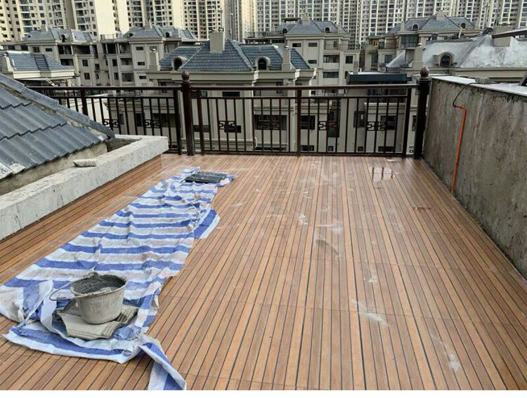 坚悦 庭院地砖防滑 户外瓷砖 小院子花园室外露台木纹砖仿实木瓷砖 xy