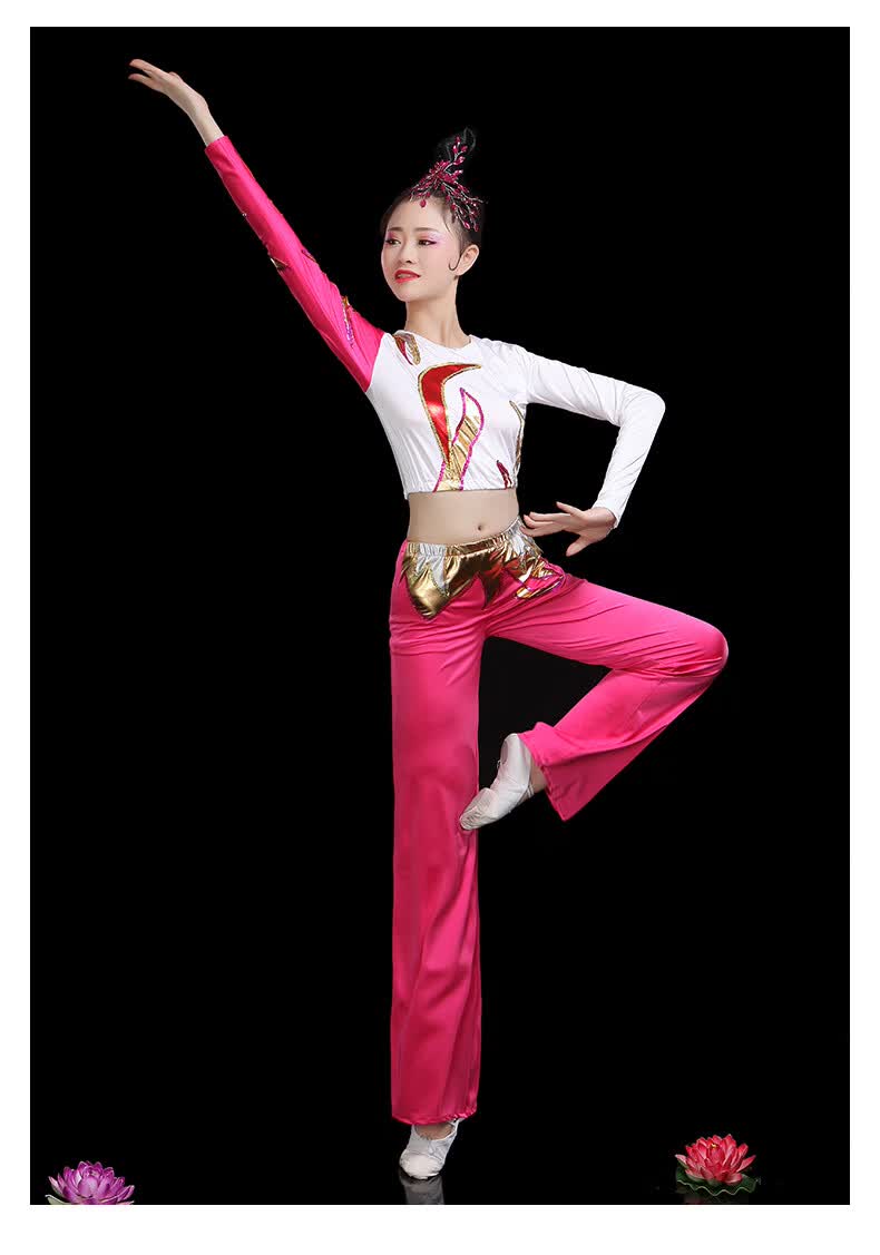 广场舞服装健美操服装套装时尚健身操演出服体操表演服成人女舞比赛