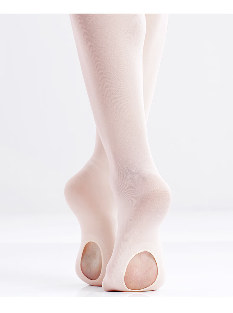 鼻袋熊舞蹈袜成人 大袜舞蹈袜女夏季舞蹈专用白色防滑丝袜成人儿童