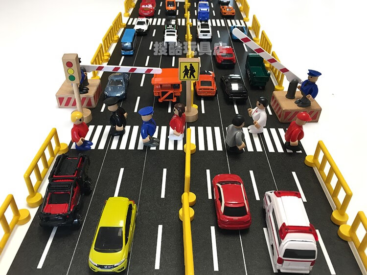 停车场道闸杆儿童玩具 儿童交通道闸玩具小区停车场收费停升降起落