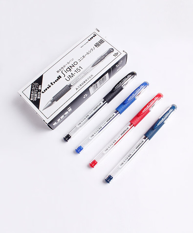 日本三菱um-151中性笔um151签字水笔0.