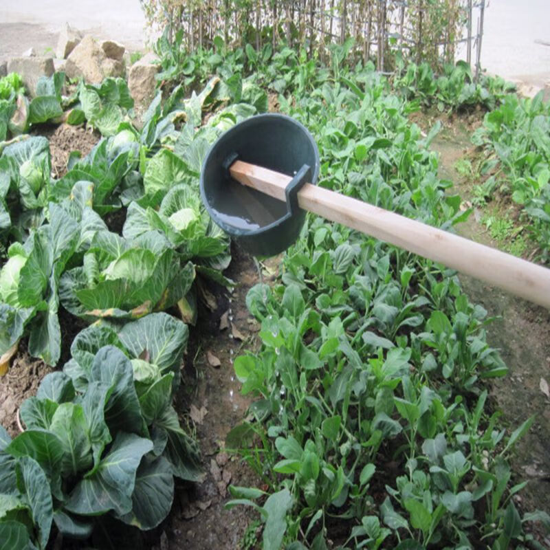 粪勺粪瓢舀水瓢浇菜浇水瓢施肥瓢农用阳台种花种果种菜用工具 蓝软胶