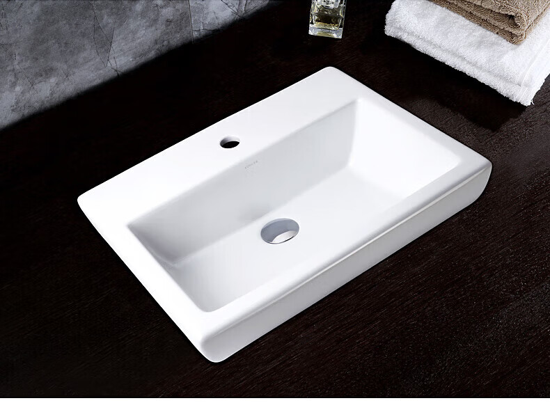 科勒(kohler) 定制科勒面盆 派丽蒙时尚嵌入式洗手洗脸面盆陶瓷台上盆