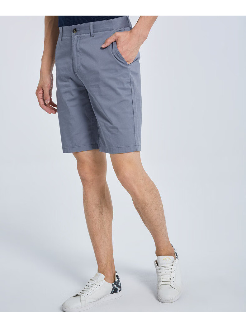 劲霸男装kboxing休闲短裤男夏季男士商务休闲五分裤fzca2571卡其37