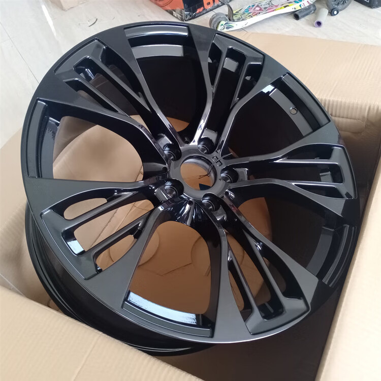 x6x5mx6m铝合金轮毂19寸20寸21寸铸造锻造钢圈 乳白色_d1266宝马x5x6