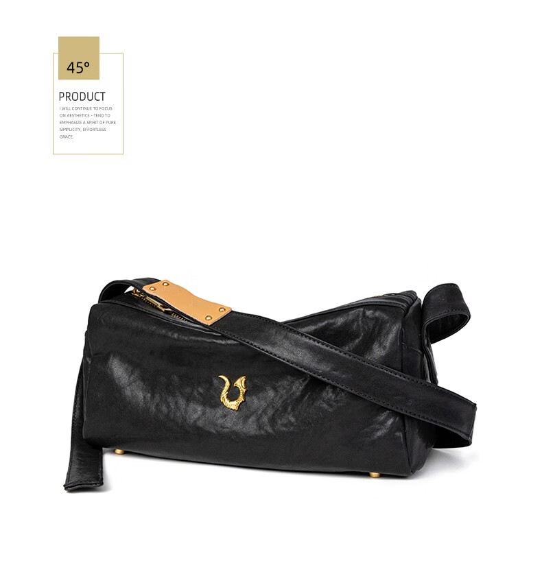 欧迪鸟轻奢品牌真皮单肩包男2022新款男士斜挎包头层牛皮休闲时尚挎包