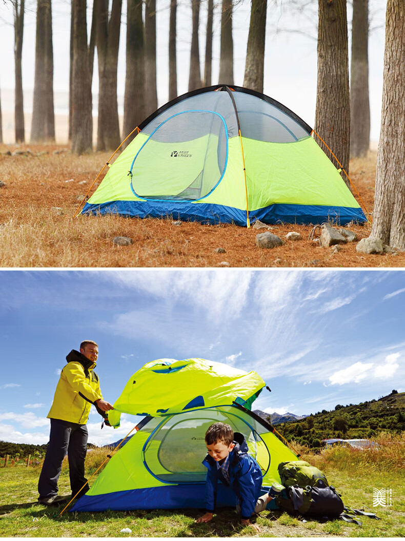 牧高笛帐篷冷山2air3-4人升级版加厚野外露营装备户外防暴雨营帐 冷山