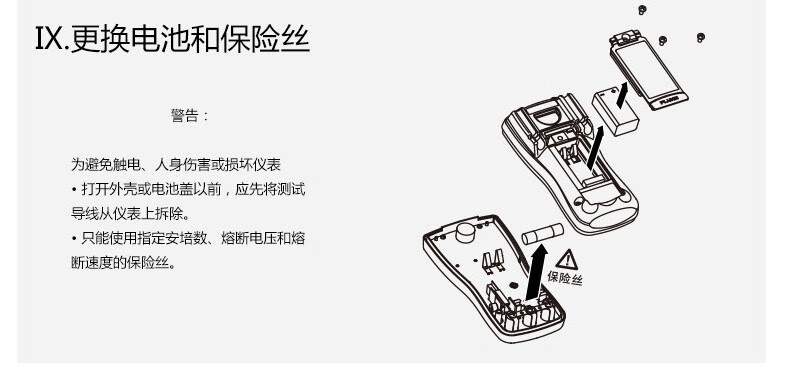 福禄克fluke高精度数字万用表电工检修数显万能表多用表f18b