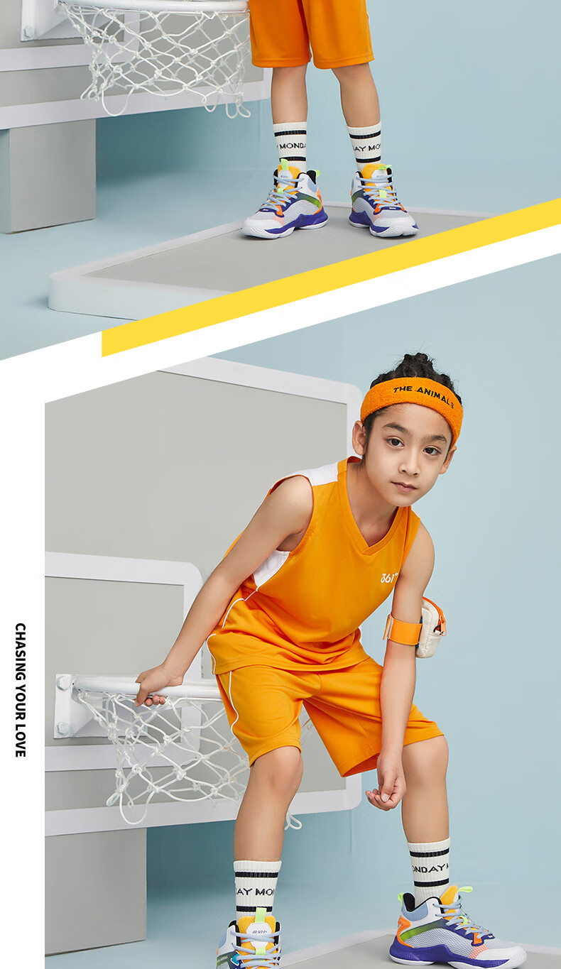 速干套装2022年夏季新款中大童小学生透气运动服儿童比赛服两件套潮