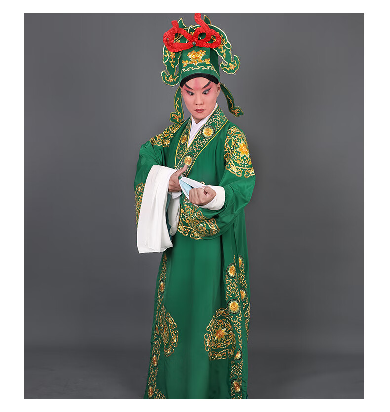 京剧服装武生戏曲戏剧衣袍戏剧演出武将将经典传统戏服团花武袍剑衣