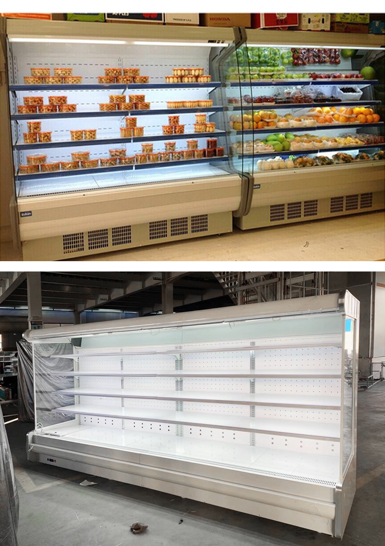 水果保鲜柜风幕柜超市蔬菜展示柜商用冷藏立式设备麻辣烫点菜冰箱炑森
