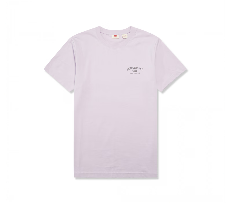 Levi’s【预售】李维斯2023夏季新品男士多色圆领短袖T恤轻薄休闲 蓝色 L
