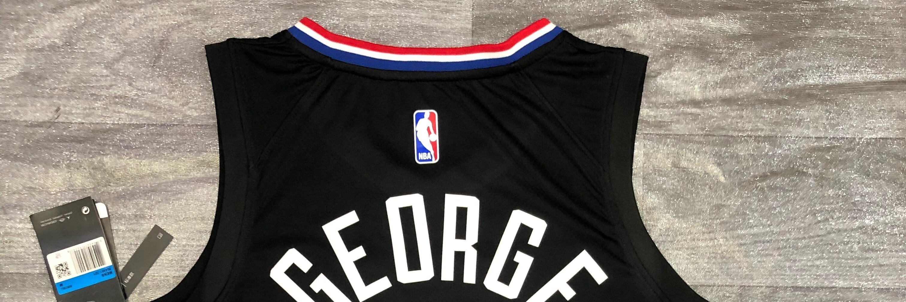nike耐克保罗乔治13号球衣快船球星 黑色 s【图片 价格 品牌 报价】