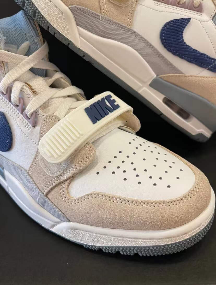 aj312米白蓝高帮复古篮球鞋男子潮流休闲鞋 米白蓝 36【图片 价格