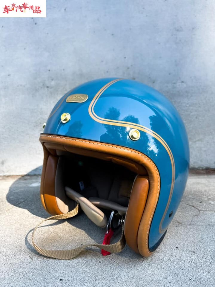 台湾海鸟penguin复古头盔男女夏3/4盔小盔体踏板安全帽哈雷维斯帕