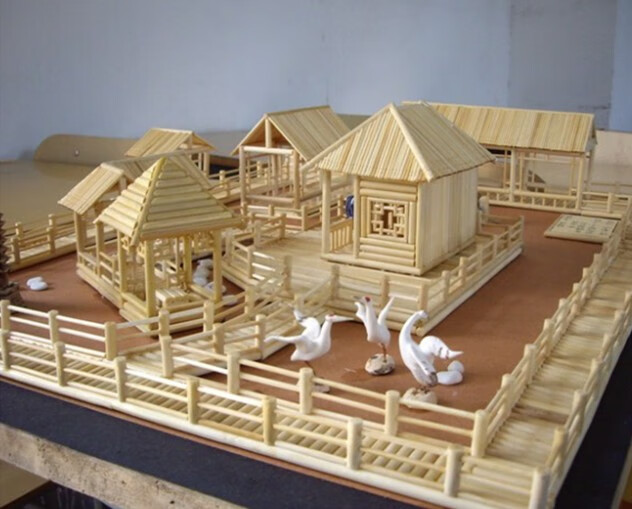 定制木棍圆木棒竹签diy手工制作模型房材料沙盘耗材雪糕棍木条 圆木