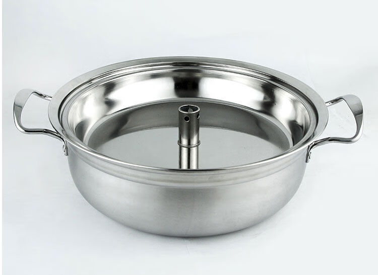 不锈钢蒸汽锅汽锅蒸汽火锅蒸煮汤锅无孔蒸锅家用桑拿锅海鲜蒸鱼锅 复