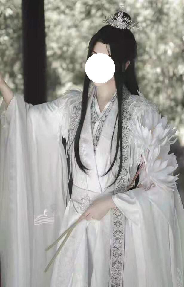 现货楚晚宁cos服二哈和他的白猫师尊cos服白色古风古装cos服天问