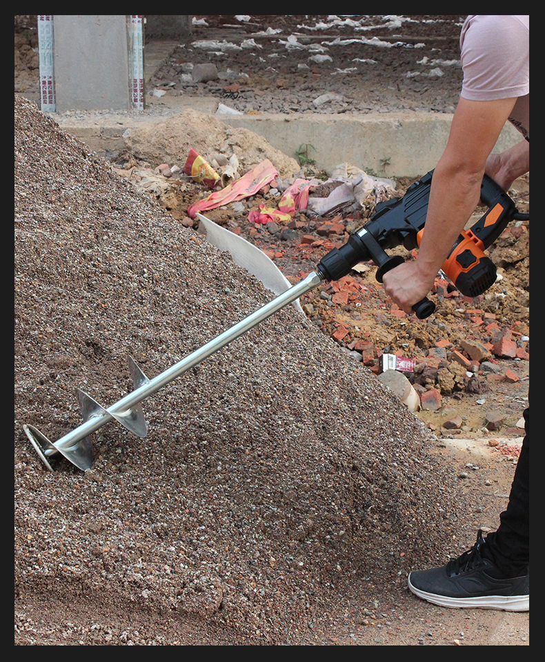 灰神器拌灰杆泥工瓦工瓷砖工具水泥搅拌机贴地砖和砂电锤水钻螺旋打灰
