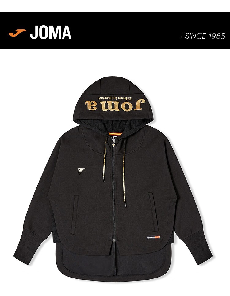 joma 荷马针织连帽拉链衫女士春秋季新款休闲针织外套 白色 xl【图片