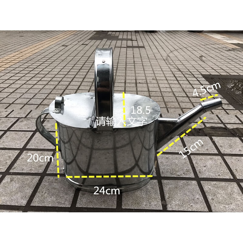 纯手工制作铁皮加油桶 加油壶 注油桶 纯手工白铁皮油壶,洒水壶 5升