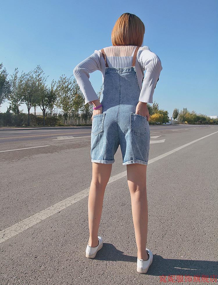 开档牛仔裤方便办事户外全拉链裤女士免脱隐形开裆背带裤情侣约会裤露