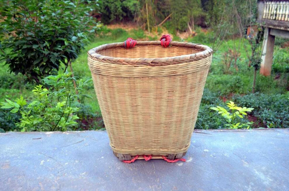 竹篓竹背篓 竹编背篓塑料四川成人手工竹篾背篼背筐 收纳筐买菜采茶舞