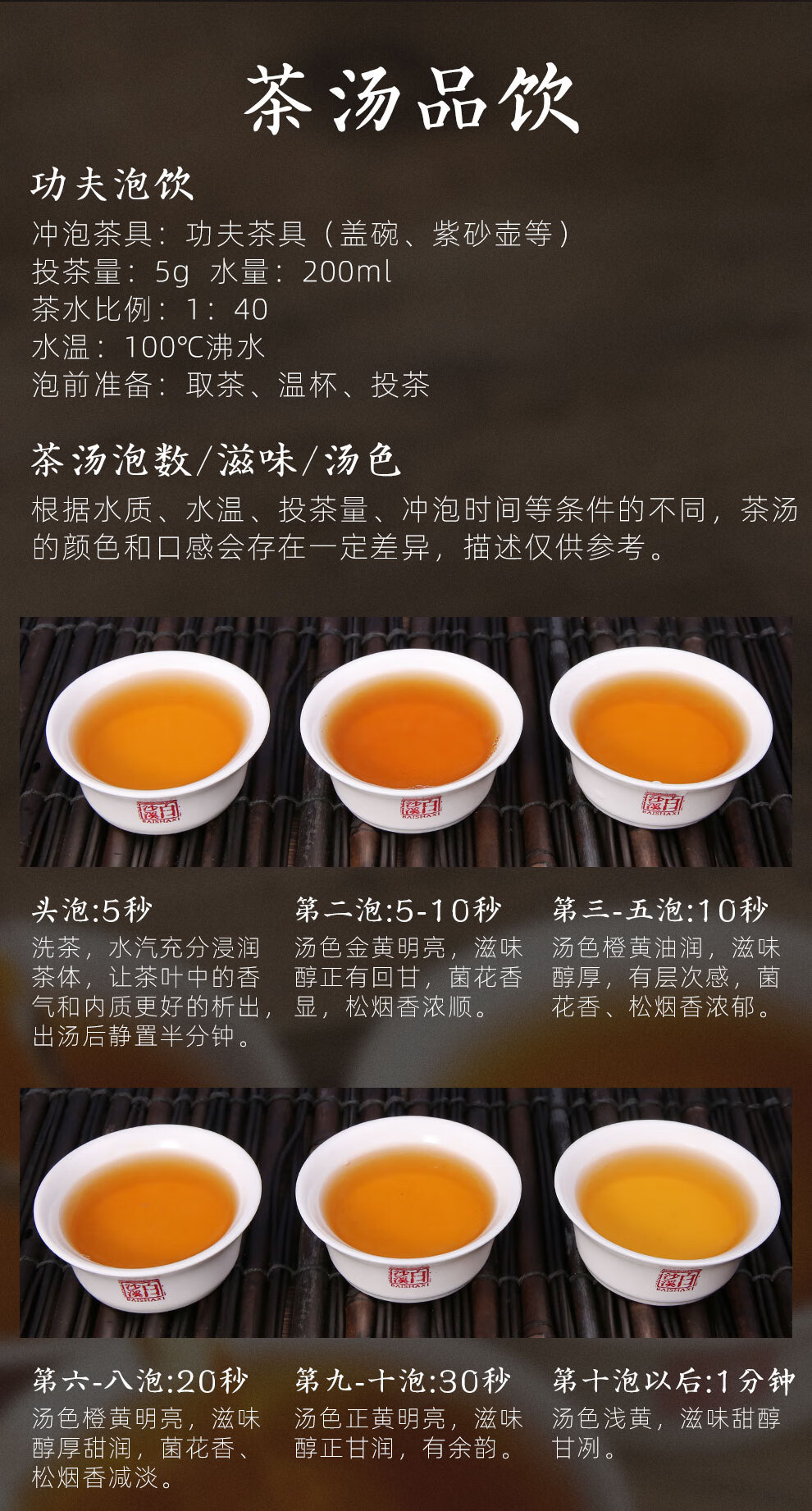 白沙溪官方旗舰店安化黑茶天茯茶金花茯砖茶叶一级天尖精料手工精筑