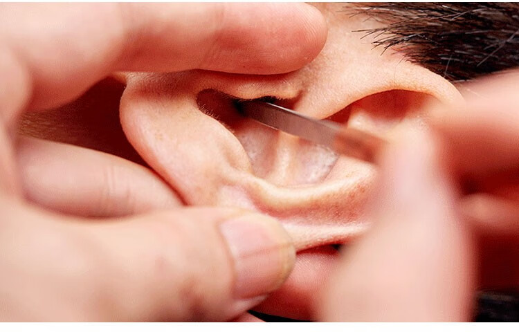 天艺 新款采耳工具耳刮云刀刮耳毛不锈钢材质采耳师用掏耳朵工具 木柄