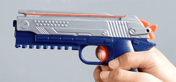 皮筋枪超大威力 大号皮筋枪连射连发儿童玩具枪塑料网红玩具手炝可