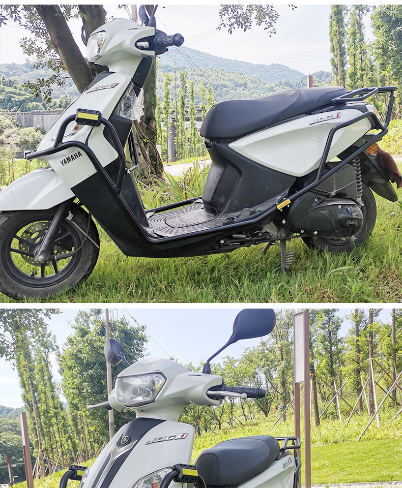 适用于雅马哈巧格i125保险杠护杠防摔杠巧格i改装配件摩托车脚踏板后