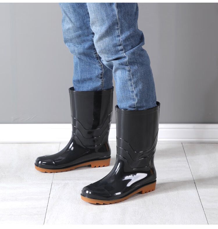 套鞋雨鞋长筒 迷彩春夏雨鞋男士高筒中筒雨靴长筒胶鞋防水防滑时尚