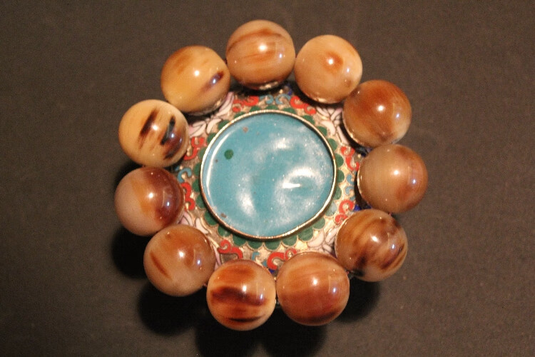 西藏牦牛角手串满血牛角珠子手链佛珠男士女款文玩念珠精品收藏级 12